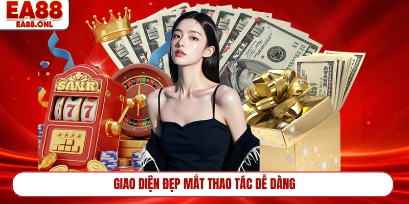 Giao diện đẹp mắt thao tác dễ dàng